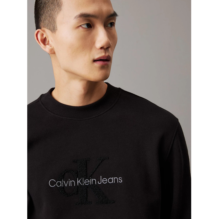 SUDADERA HOMBRE CALVIN KLEIN LOGO CHENILLA