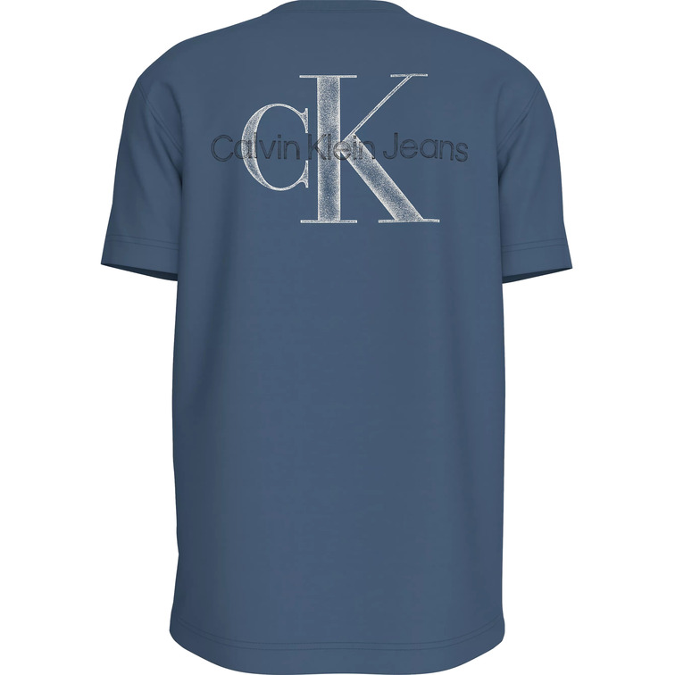 CAMISETA HOMBRE CALVIN KLEIN MONOLOGO TEXTURIZADO EN ESPALDA