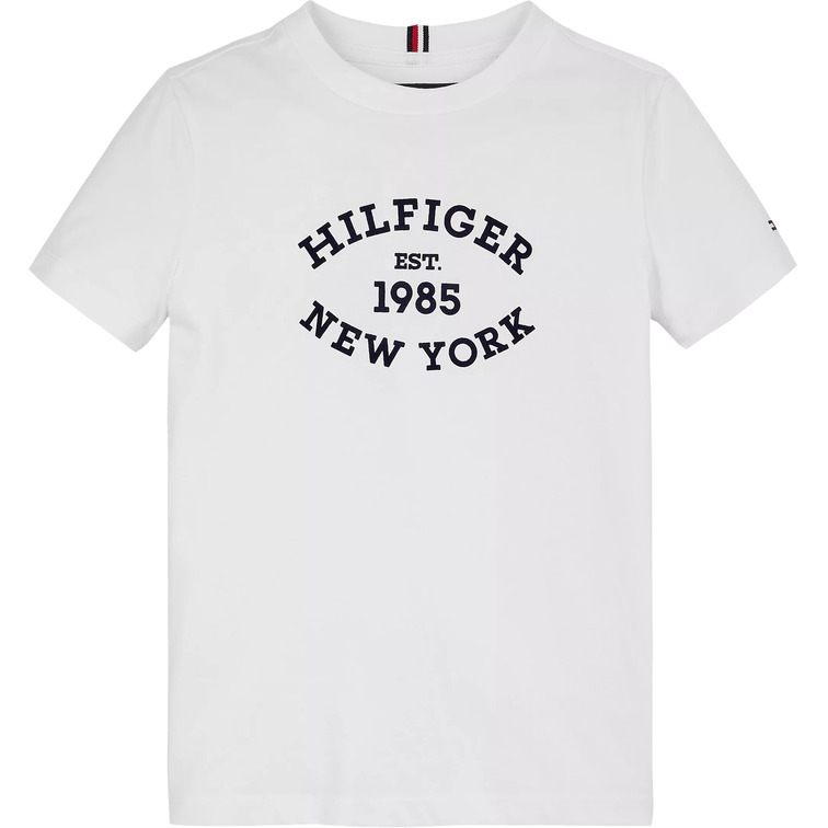 CAMISETA CON LOGO MONOTIPO ATERCIOPELADO NIÑO TOMMY HILFIGER