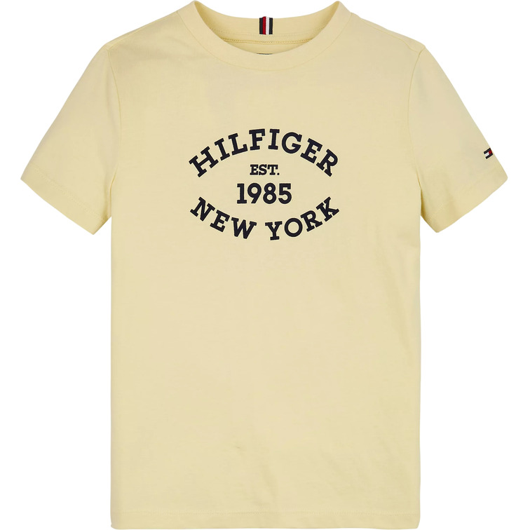 CAMISETA NIÑO TOMMY HILFIGER LOGO MONOTIPO ATERCIOPELADO