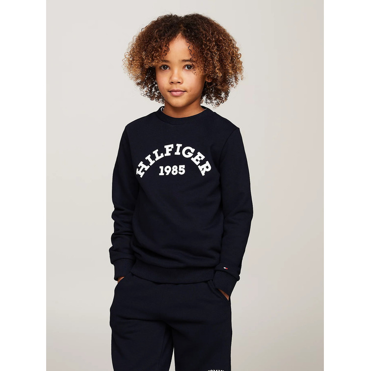 SUDADERA CON LOGO MONOTIPO 1985 NIÑO TOMMY HILFIGER