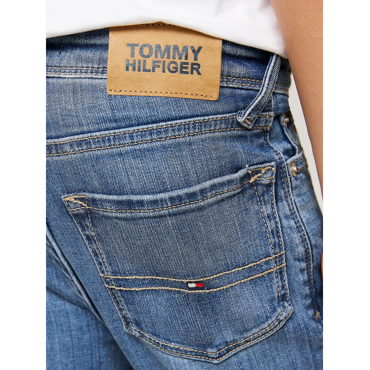 VAQUERO NIÑO TOMMY HILFIGER SCANTON AJUSTADOS Y DESTEÑIDOS