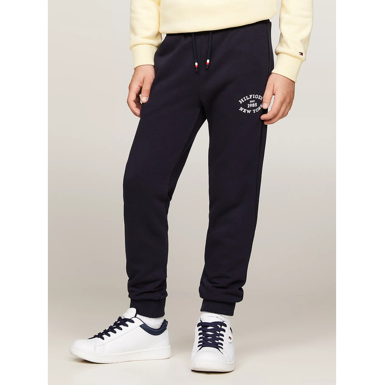 JOGGERS CON LOGO ATERCIOPELADO DEL MONOTIPO NIÑO TOMMY HILFIGER