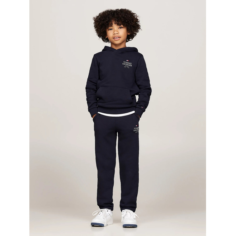 PANTALÓN JOGGER INFANTIL TOMMY HILFIGER CON BAJO ELÁSTICO Y LOGO