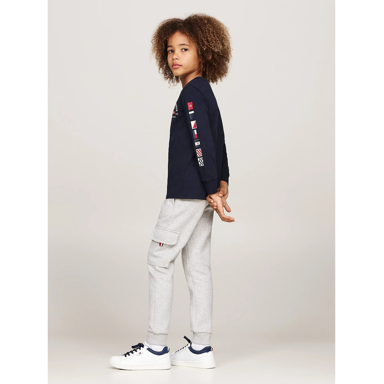 CAMISETA MANGA LARGA NIÑO TOMMY HILFIGER CON LOGO