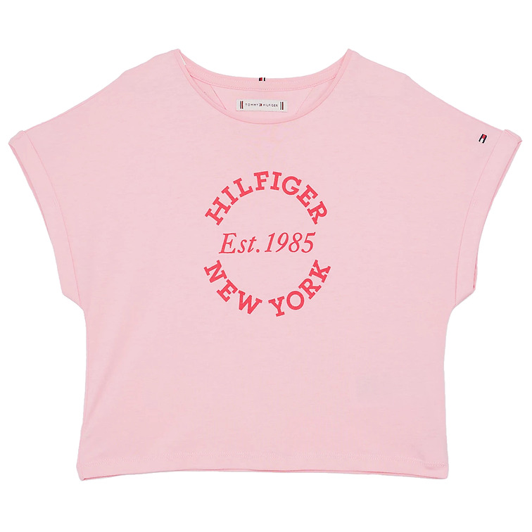 CAMISETA NIÑA TOMMY HILFIGER LOGO NEW YORK FIT HOLGADO