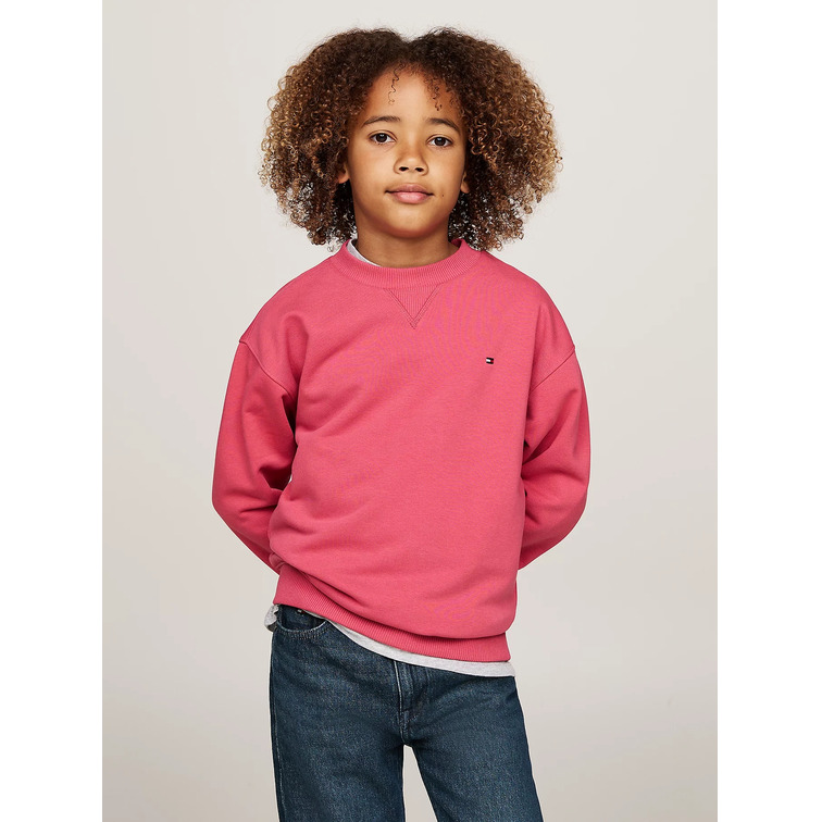 SUDADERA INFANTIL DE CUELLO REDONDO CON LOGO BORDADO TOMMY HILFIGER