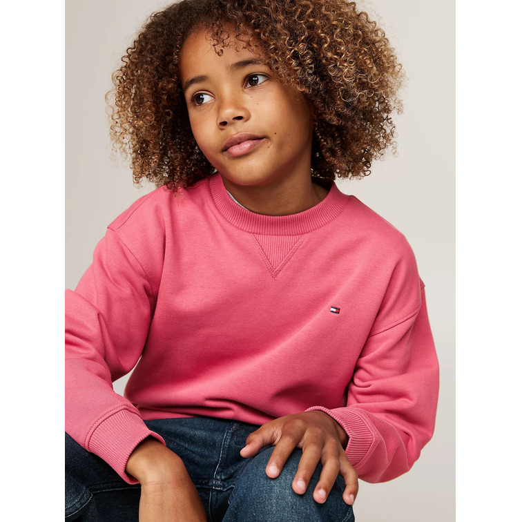 SUDADERA INFANTIL DE CUELLO REDONDO CON LOGO BORDADO TOMMY HILFIGER