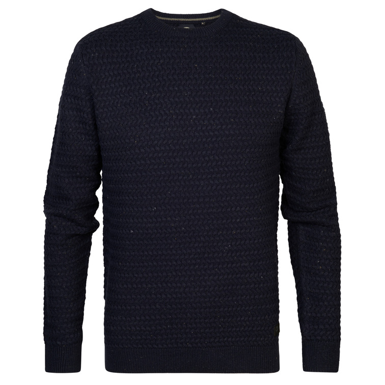 JERSEY HOMBRE  PETROL MEN KNITWEAR ROUND NECK BASIC