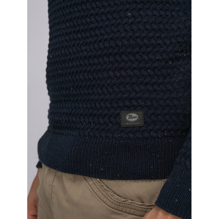 JERSEY HOMBRE  PETROL MEN KNITWEAR ROUND NECK BASIC