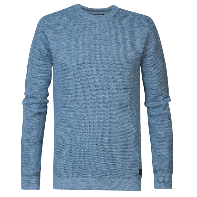 JERSEY HOMBRE  PETROL MEN KNITWEAR ROUND NECK BASIC