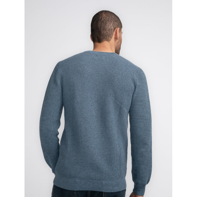 JERSEY HOMBRE  PETROL MEN KNITWEAR ROUND NECK BASIC