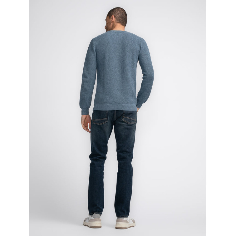 JERSEY HOMBRE  PETROL MEN KNITWEAR ROUND NECK BASIC