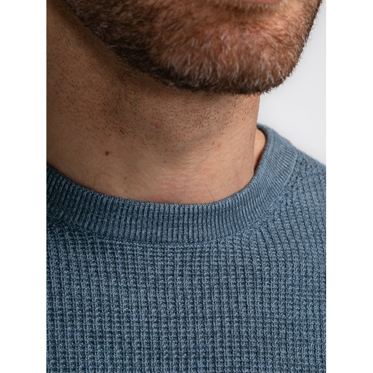 JERSEY HOMBRE  PETROL MEN KNITWEAR ROUND NECK BASIC