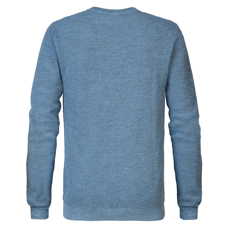 JERSEY HOMBRE  PETROL MEN KNITWEAR ROUND NECK BASIC