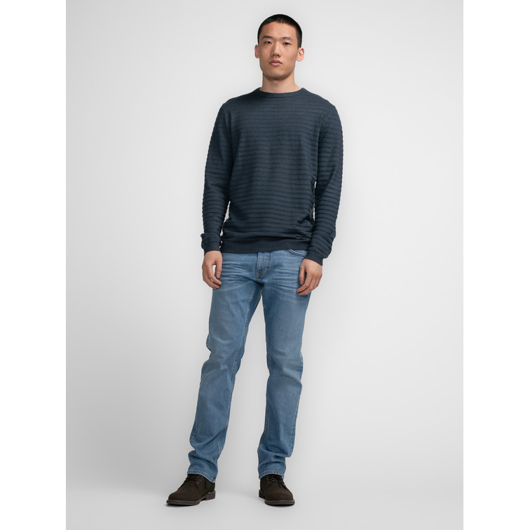 JERSEY HOMBRE  PETROL MEN KNITWEAR ROUND NECK BASIC