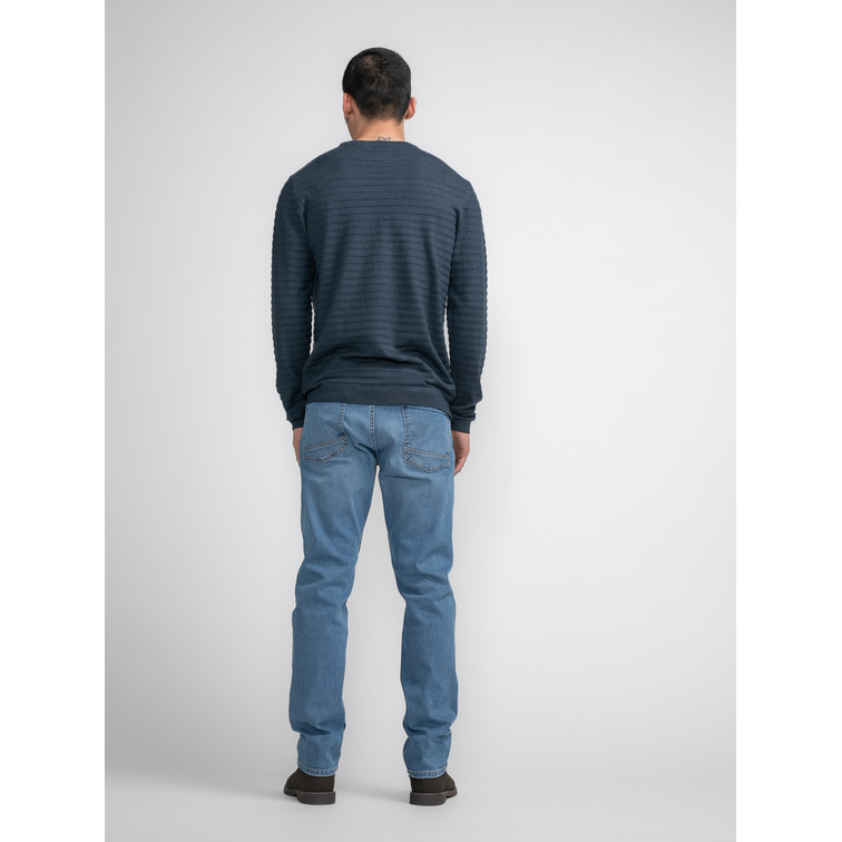 JERSEY HOMBRE  PETROL MEN KNITWEAR ROUND NECK BASIC