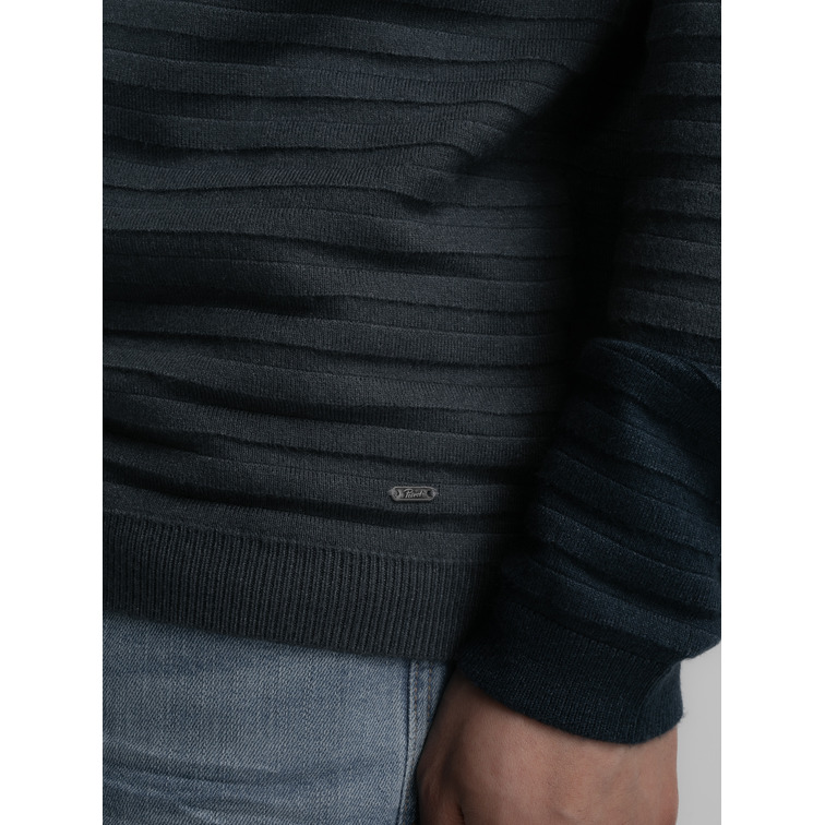 JERSEY HOMBRE  PETROL MEN KNITWEAR ROUND NECK BASIC