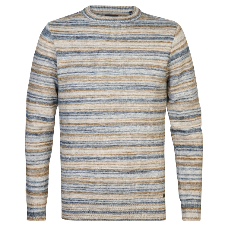 JERSEY HOMBRE  PETROL MEN KNITWEAR ROUND NECK BASIC