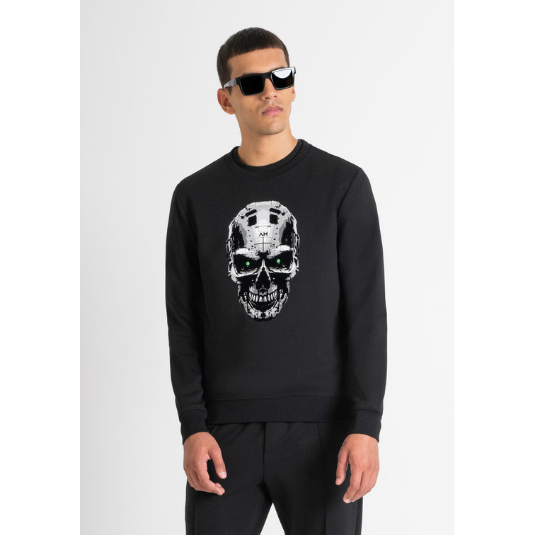 SUDADERA HOMBRE ANTONY MORATO ESTAMPADO CALAVERA SLIM FIT