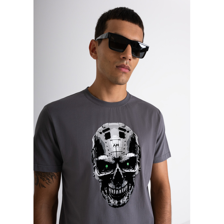 CAMISETA HOMBRE ANTONY MORATO ESTAMPADO CALAVERA SLIM FIT