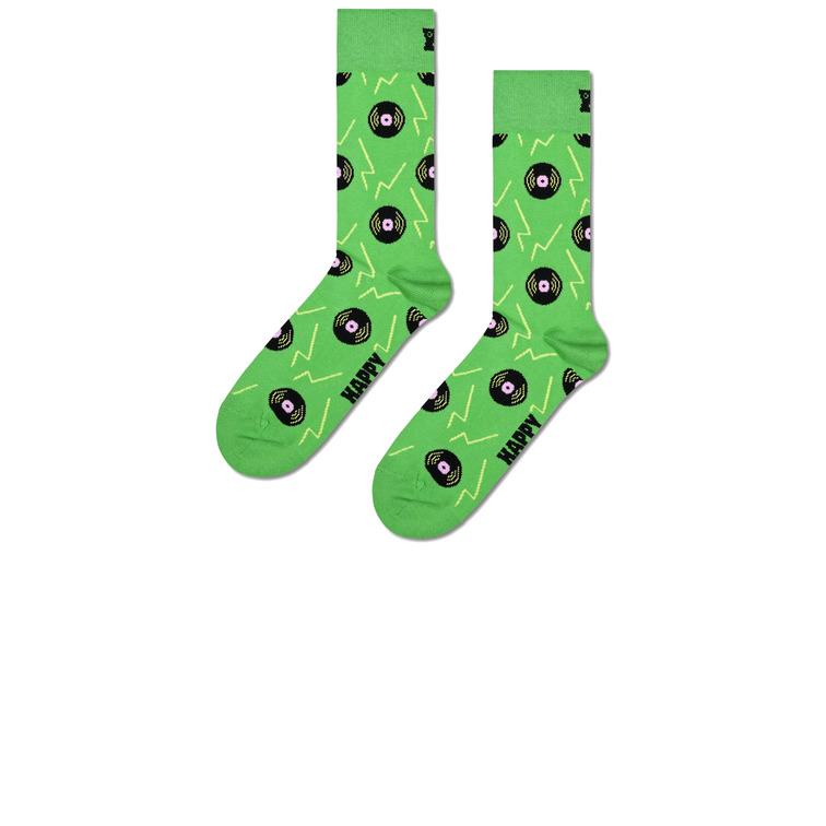  HAPPY VINYL GREEN SOCK