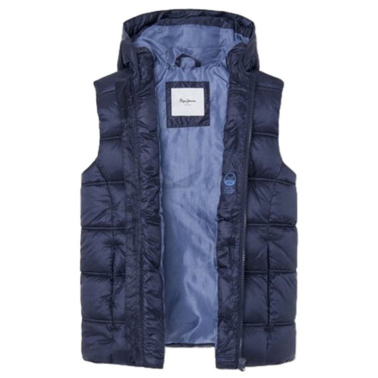 CHALECO ACOLCHADO CON CAPUCHA NIÑO PEPE JEANS