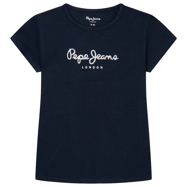 CAMISETA NIÑA  PEPE JEANS HANA GLITTER S/S N