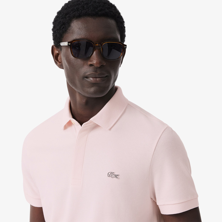 POLO HOMBRE  LACOSTE CHEMISE COL BORD-COTES MANCHES