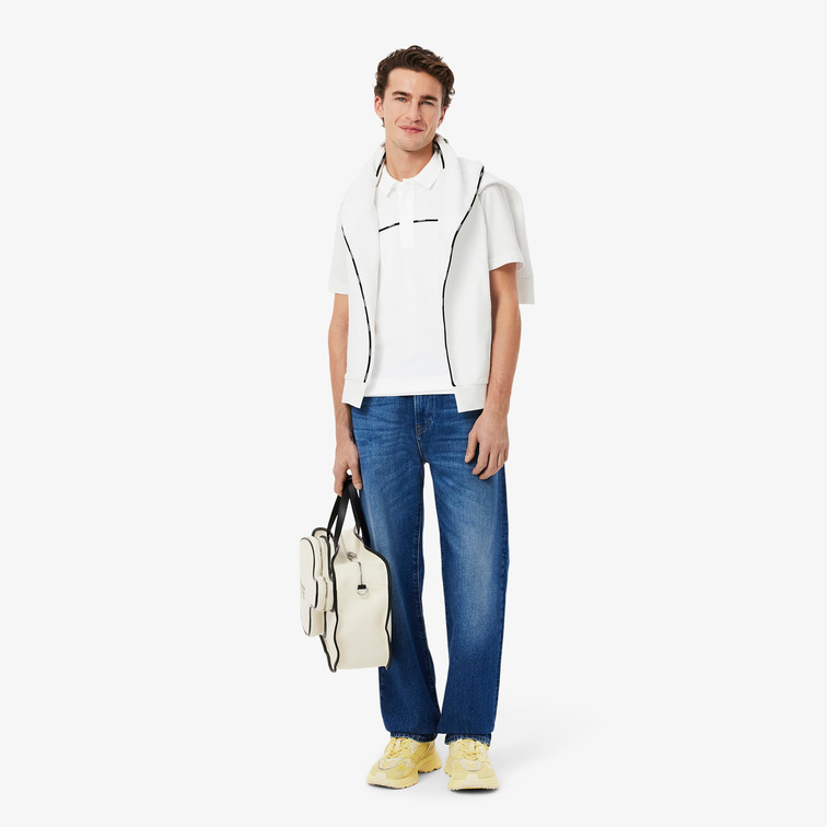 POLO HOMBRE  LACOSTE CHEMISE COL BORD-COTES MANCHES