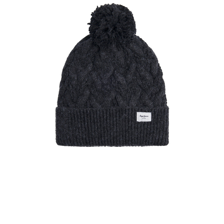 GORRO MUJER PEPE JEANS PUNTO TRENZADO POMPON