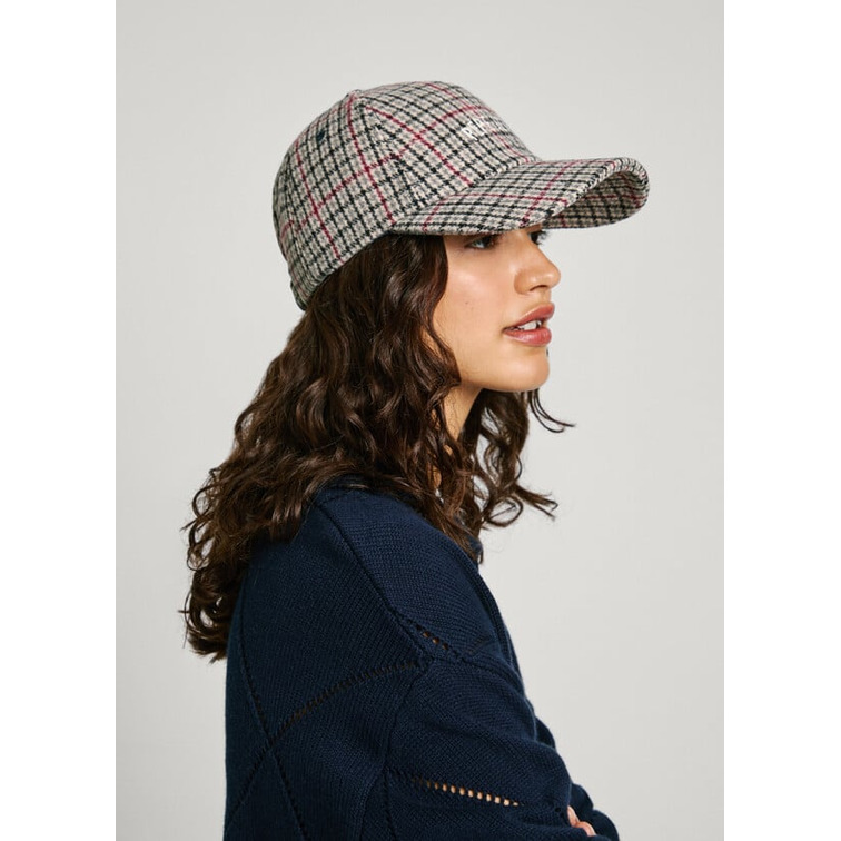 GORRA MUJER PEPE JEANS DE CUADROS