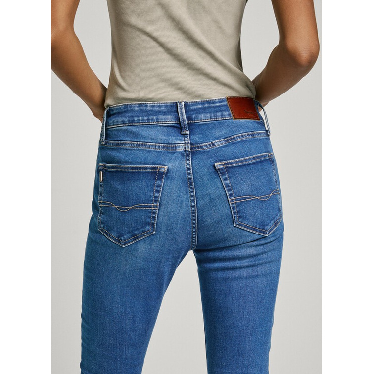 VAQUERO MUJER  PEPE JEANS FIT SKINNY TIRO MEDIO