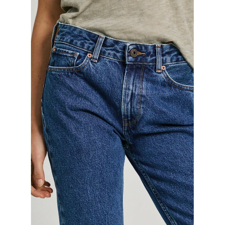 VAQUERO MUJER PEPE JEANS FIT RECTO Y TIRO MEDIO