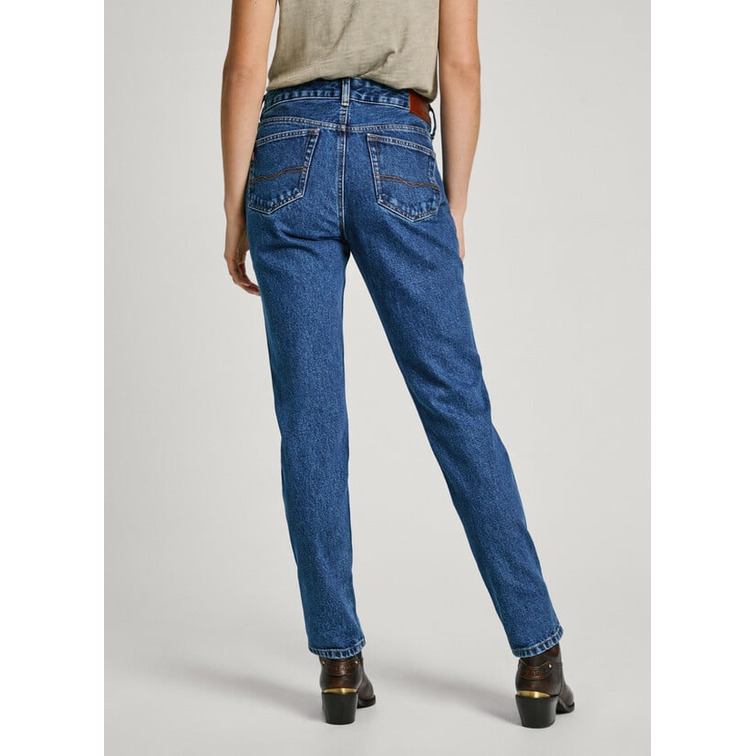 VAQUERO MUJER PEPE JEANS FIT RECTO Y TIRO MEDIO