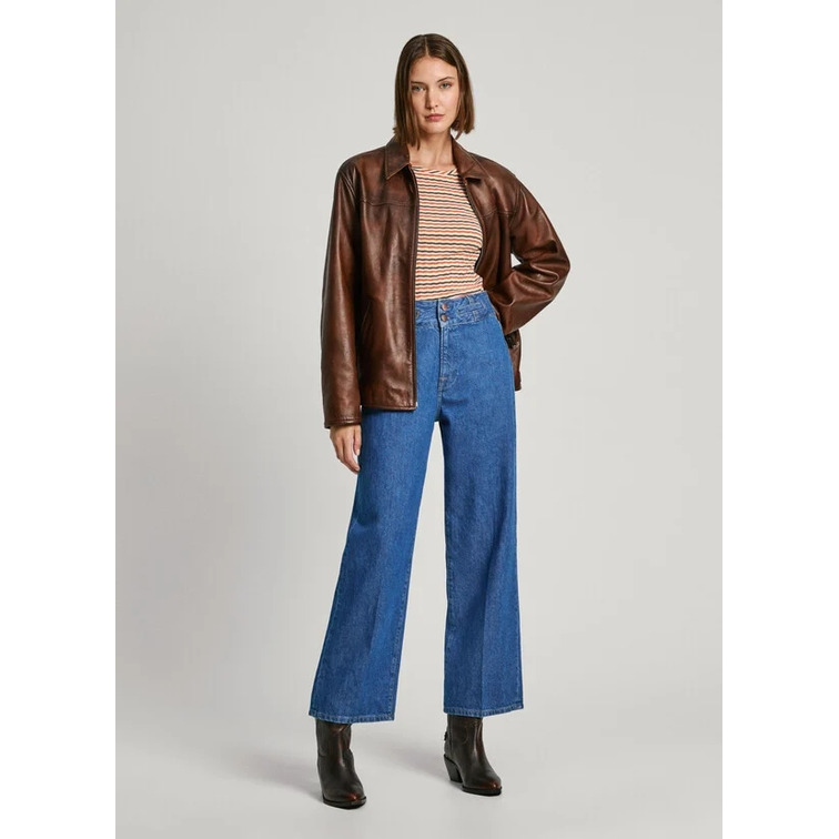 VAQUERO MUJER PEPE JEANS FIT RECTO TIRO ALTO