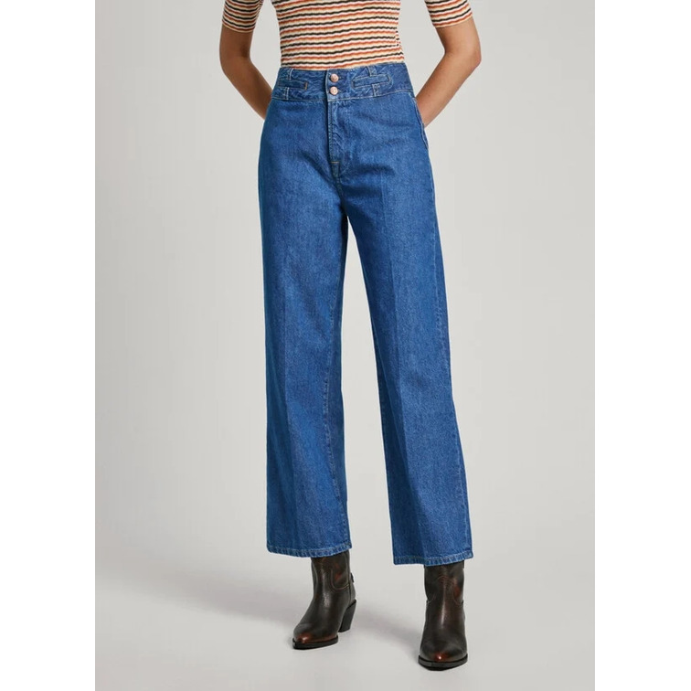 VAQUERO MUJER PEPE JEANS FIT RECTO TIRO ALTO