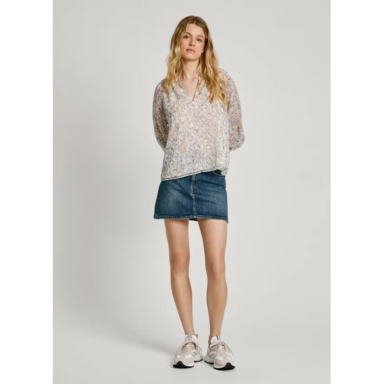 BLUSA CHIFÓN ESTAMPADO FLORAL MUJER PEPE JEANS