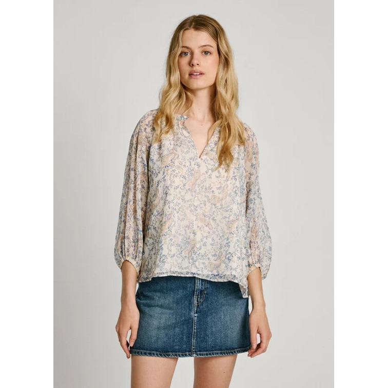 BLUSA CHIFÓN ESTAMPADO FLORAL MUJER PEPE JEANS