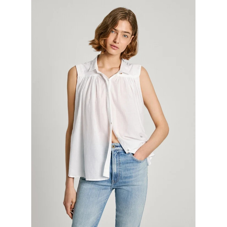 CAMISA FLUIDA SIN MANGAS MUJER PEPE JEANS