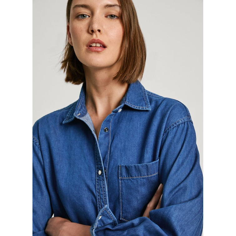 CAMISA DENIM FIT BOYFRIEND MUJER PEPE JEANS