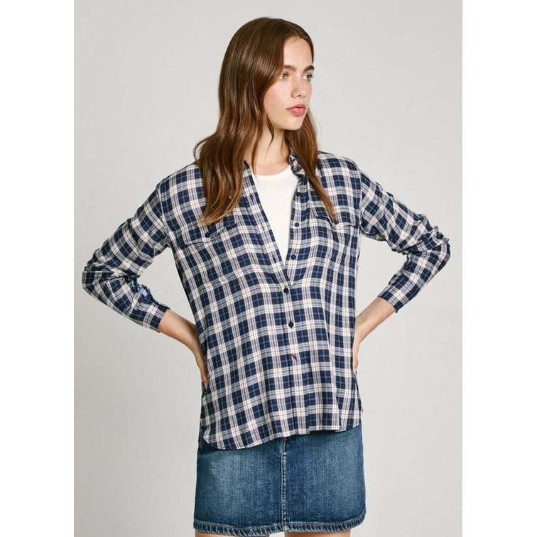 CAMISA MUJER PEPE JEANS DE CUADROS