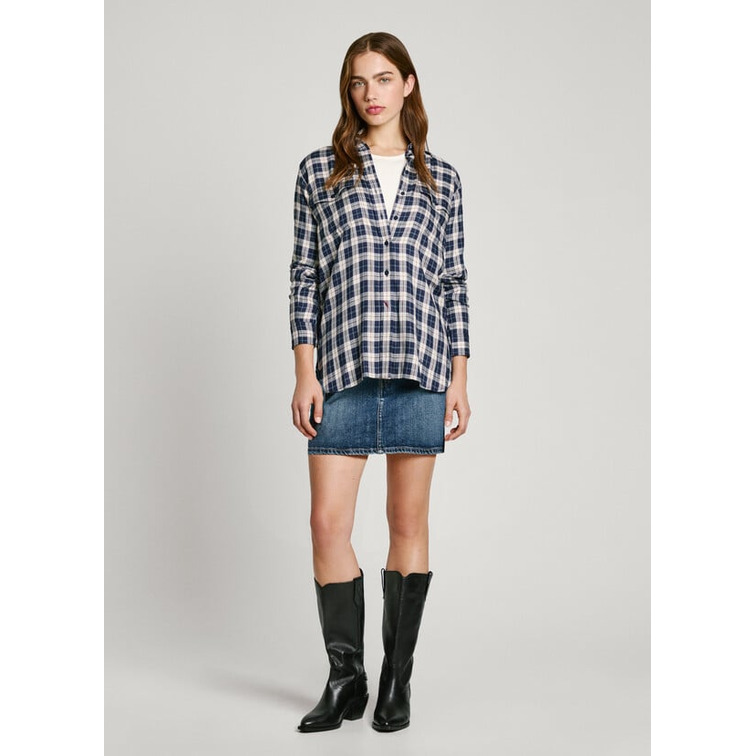 CAMISA MUJER PEPE JEANS DE CUADROS