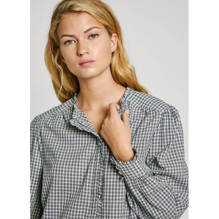 BLUSA CUADROS OVERSIZE MUJER PEPE JEANS