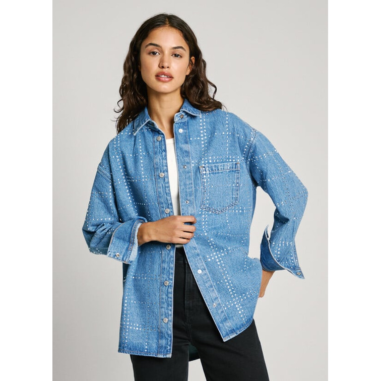 CAMISA VAQUERA OVERSIZE MUJER PEPE JEANS