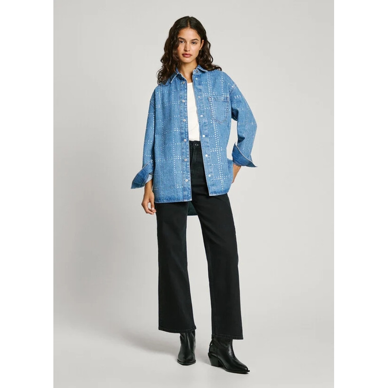 CAMISA VAQUERA OVERSIZE MUJER PEPE JEANS