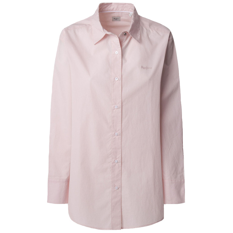 CAMISA POPELÍN MUJER PEPE JEANS LOGO BORDADO