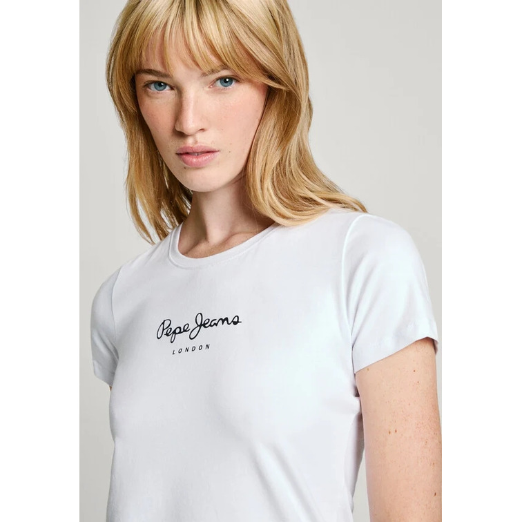 CAMISETA LOGO ESTAMPADO FIT SLIM MUJER PEPE JEANS