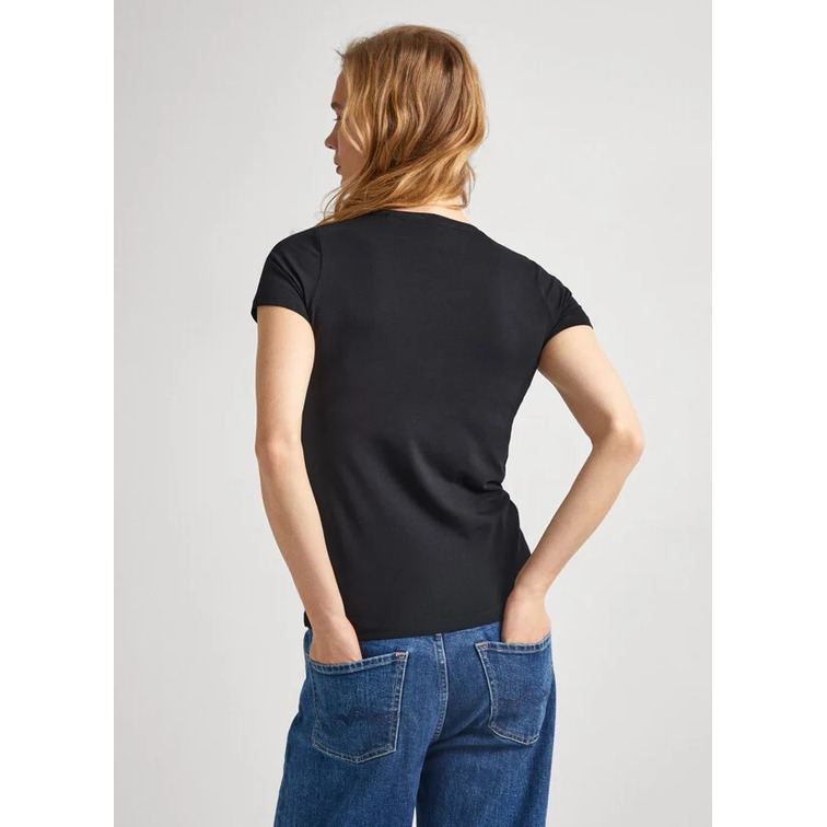 CAMISETA LOGO ESTAMPADO FIT SLIM MUJER PEPE JEANS