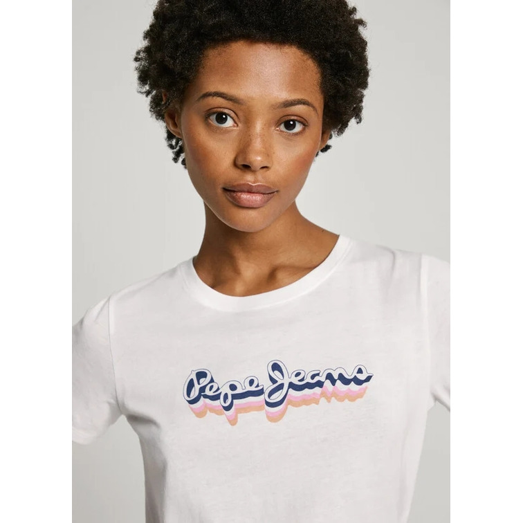 CAMISETA LOGO ESTAMPADO 3D MUJER PEPE JEANS